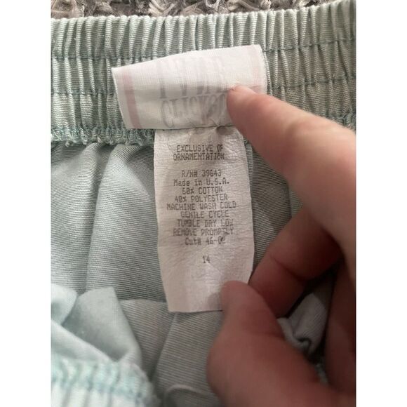 Vintage Cricket Lane Mint Green Skirt Sz 14 - Picture 5 of 6